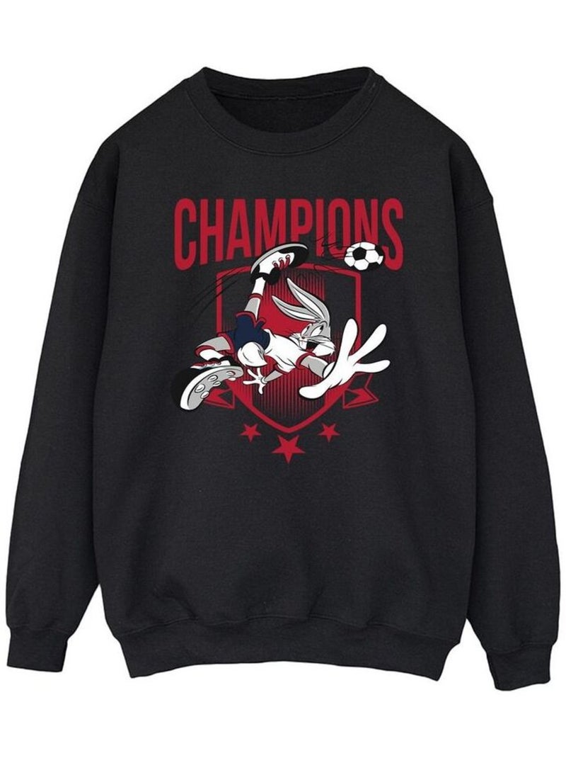 Looney Tunes - Sweat CHAMPIONS Noir - Kiabi