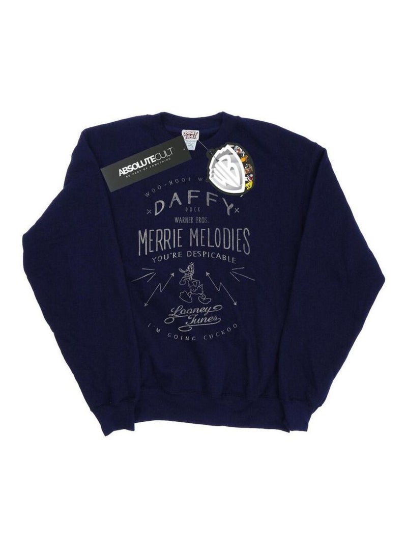 Looney Tunes - Sweat DESPICABLE Bleu marine - Kiabi