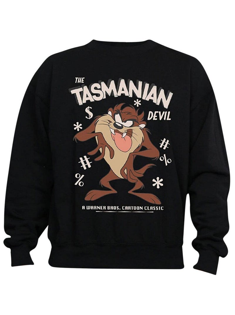 Looney Tunes - Sweat (Diable de Tasmanie) Noir - Kiabi
