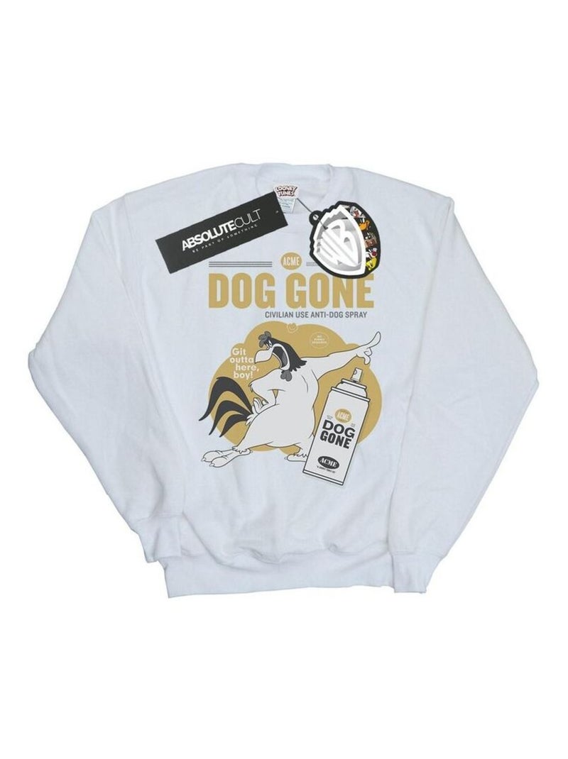 Looney Tunes - Sweat DOG GONE Blanc - Kiabi