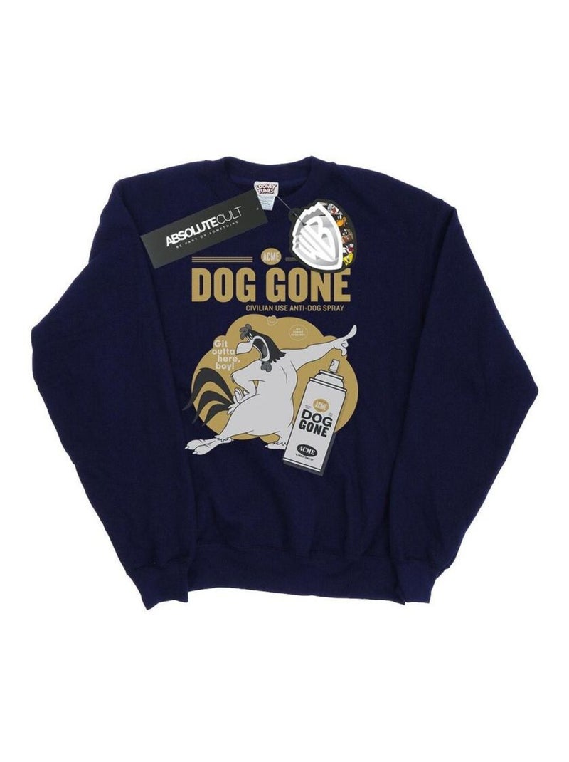 Looney Tunes - Sweat DOG GONE Bleu marine - Kiabi