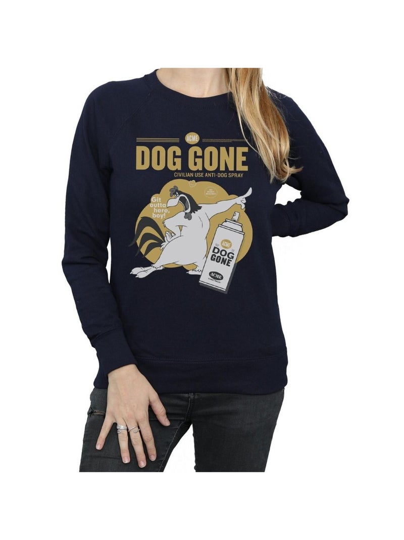 Looney Tunes - Sweat DOG GONE Bleu marine - Kiabi