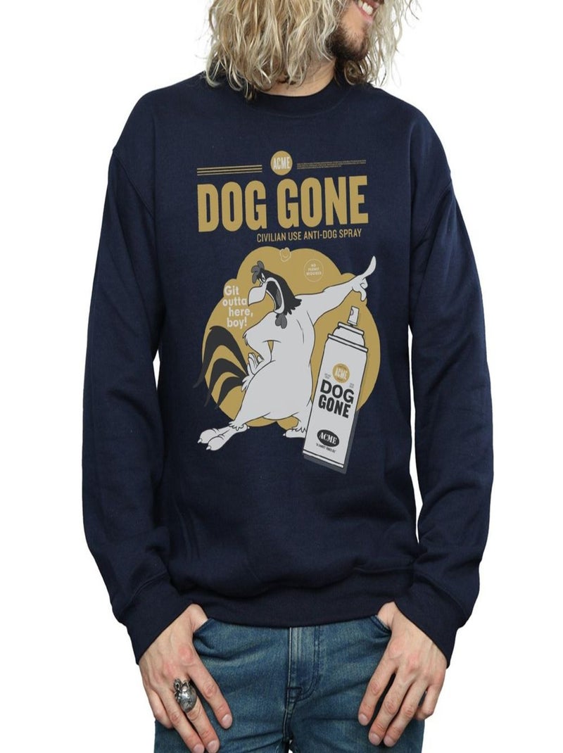 Looney Tunes - Sweat DOG GONE Bleu marine - Kiabi