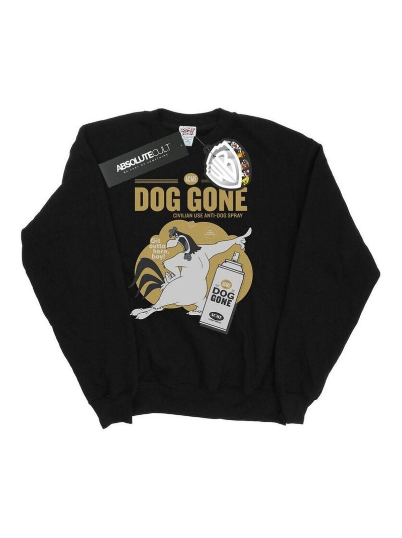 Looney Tunes - Sweat DOG GONE Noir - Kiabi