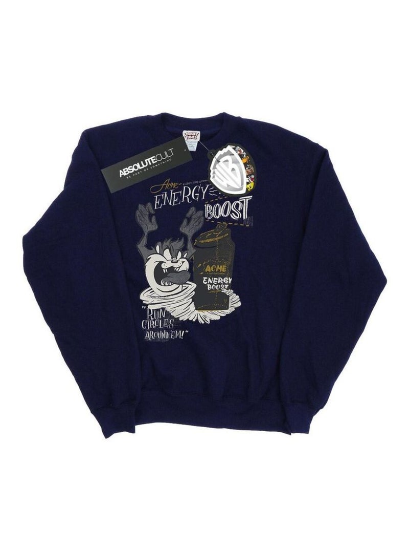 Looney Tunes - Sweat ENERGY BOOST Bleu marine - Kiabi