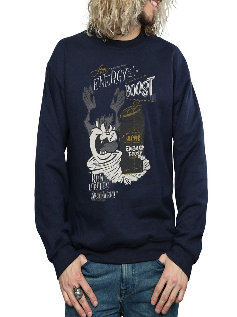 Looney Tunes - Sweat ENERGY BOOST Bleu marine - Kiabi