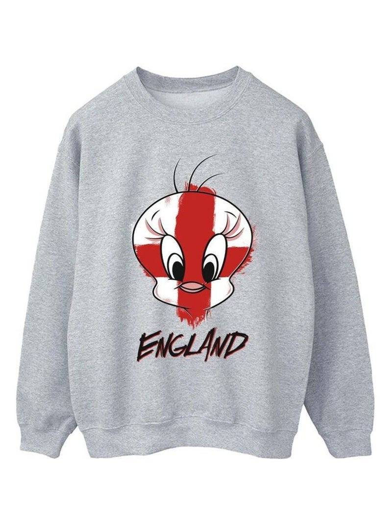 Looney Tunes - Sweat Gris chiné - Kiabi