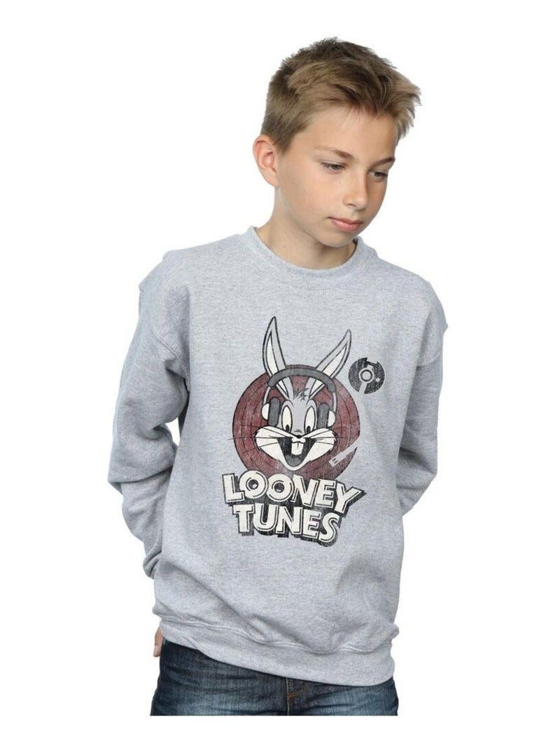 Looney Tunes - Sweat Gris chiné - Kiabi