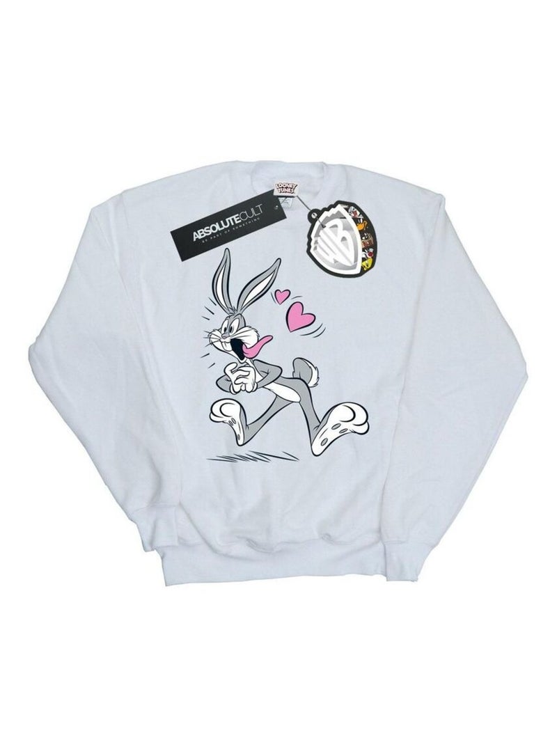 Looney Tunes - Sweat IN LOVE Blanc - Kiabi
