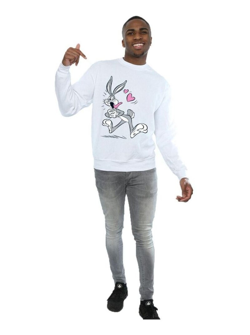 Looney Tunes - Sweat IN LOVE Blanc - Kiabi