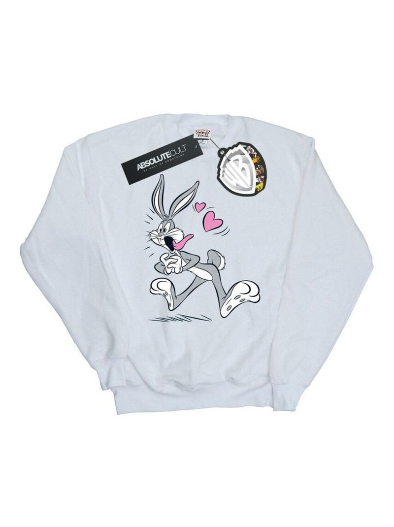 Looney Tunes - Sweat IN LOVE Blanc - Kiabi