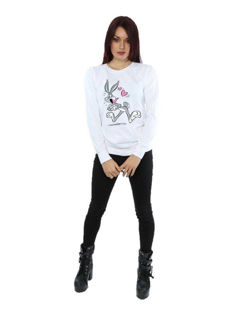 Looney Tunes - Sweat IN LOVE Blanc - Kiabi