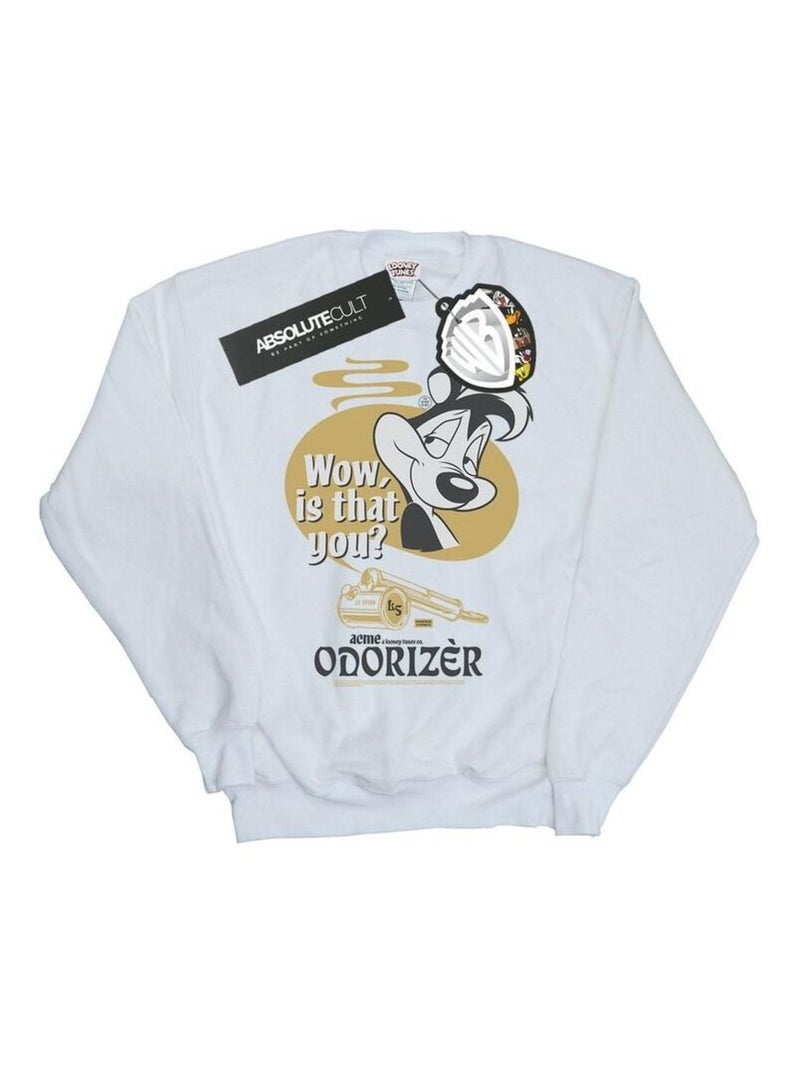 Looney Tunes - Sweat ODORIZER (Pépé le putois) Blanc - Kiabi