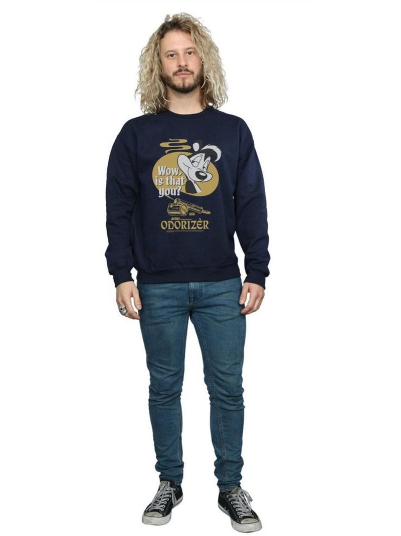 Looney Tunes - Sweat ODORIZER (Pépé le putois) Bleu marine - Kiabi