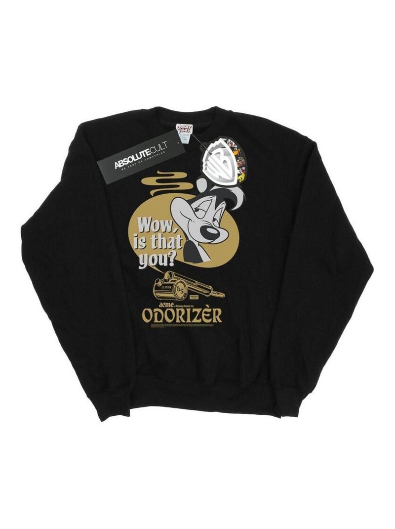 Looney Tunes - Sweat ODORIZER (Pépé le putois) Noir - Kiabi