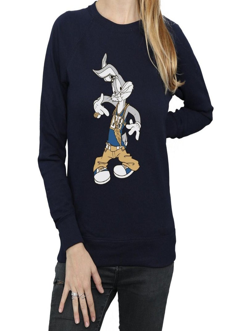 Looney Tunes - Sweat RAPPER Bleu marine - Kiabi