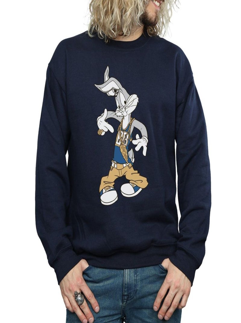 Looney Tunes - Sweat RAPPER Bleu marine - Kiabi