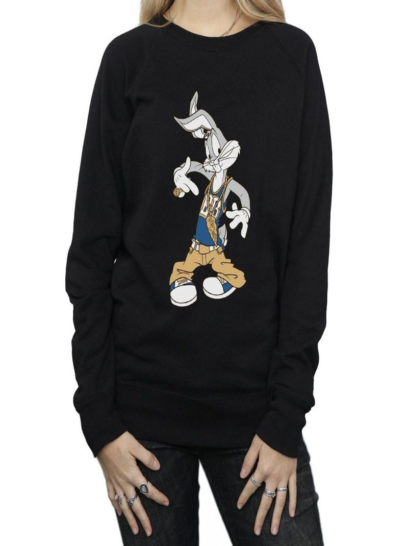 Looney Tunes - Sweat RAPPER Noir - Kiabi