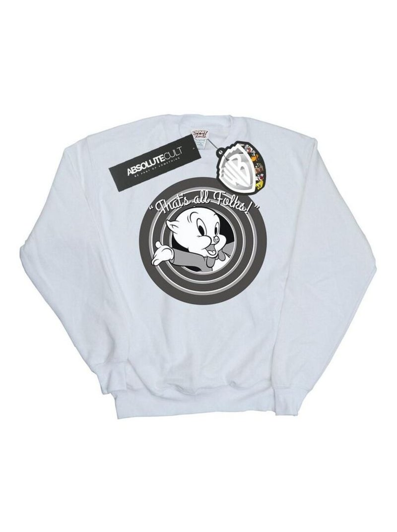 Looney Tunes - Sweat THAT´S ALL FOLKS Blanc - Kiabi