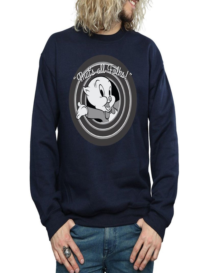 Looney Tunes - Sweat THAT´S ALL FOLKS Bleu marine - Kiabi