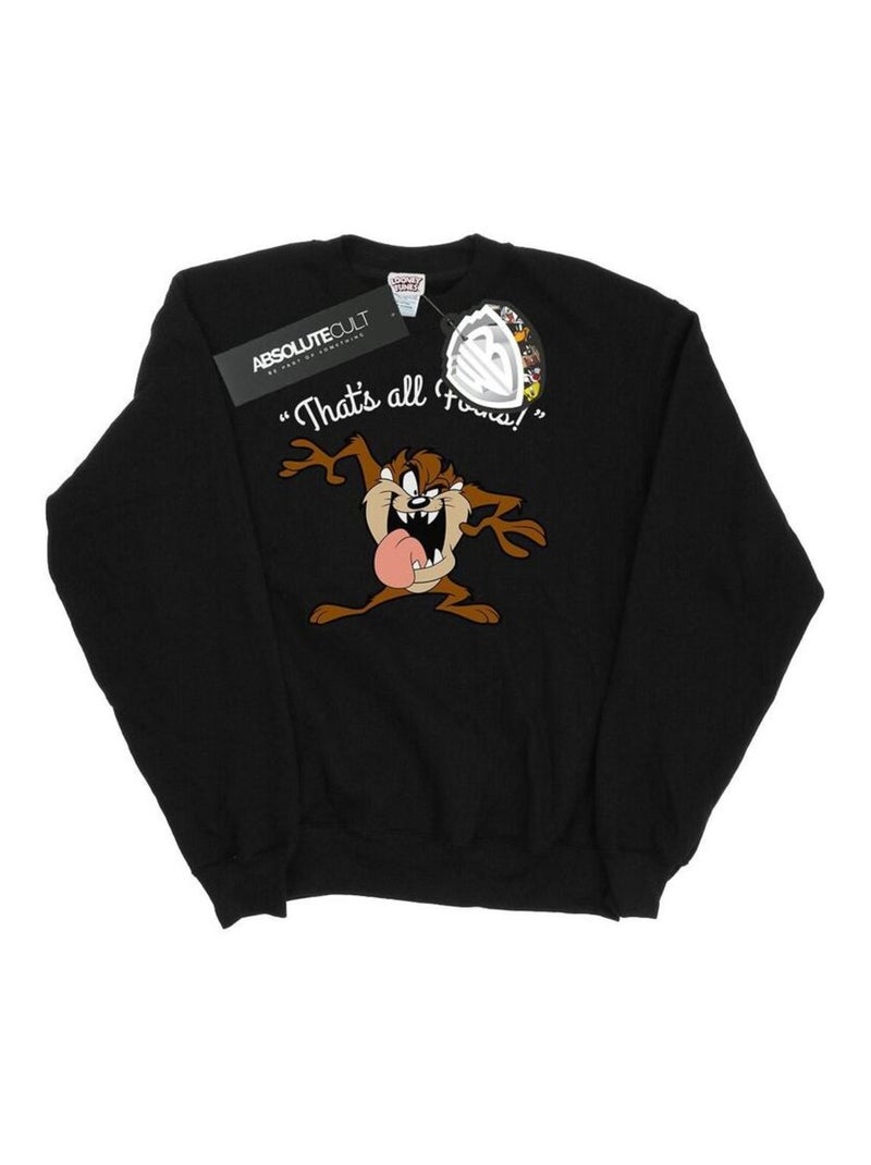 Looney Tunes - Sweat THAT´S ALL FOLKS Noir - Kiabi