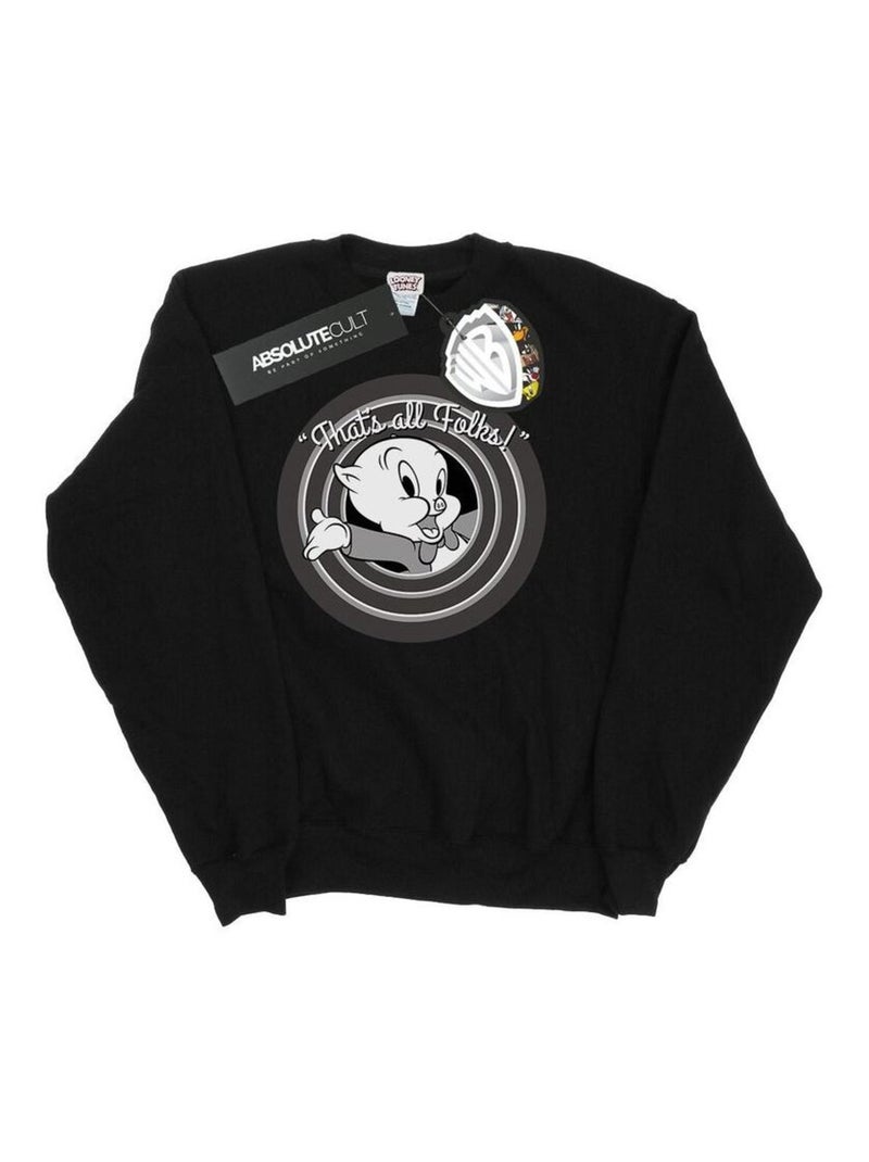 Looney Tunes - Sweat THAT´S ALL FOLKS Noir - Kiabi