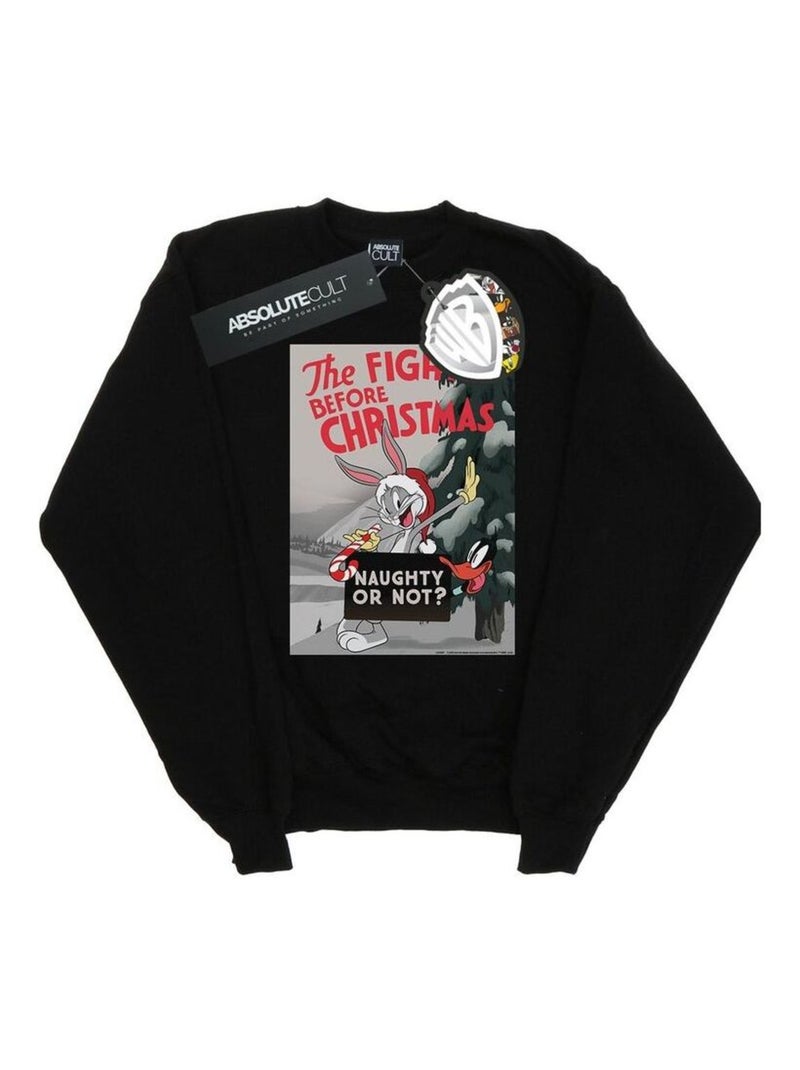 Looney Tunes - Sweat THE FIGHT BEFORE CHRISTMAS Noir - Kiabi