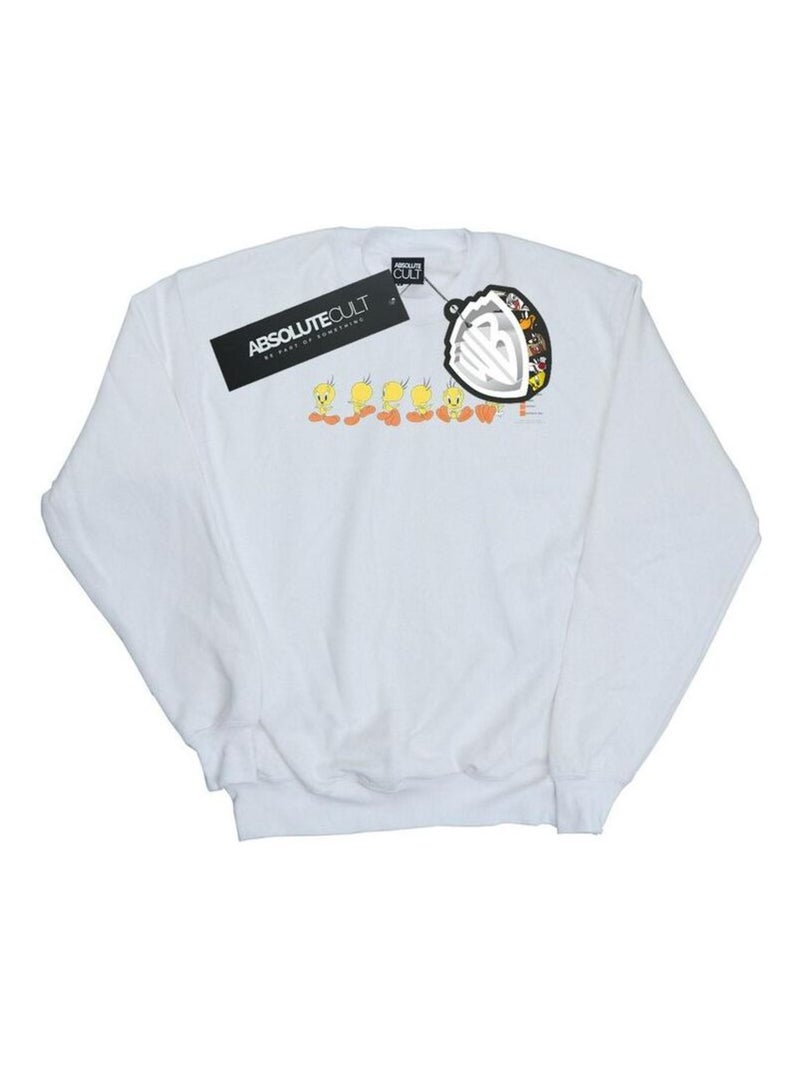 Looney Tunes - Sweat TWEETY PIE COLOUR CODE Blanc - Kiabi