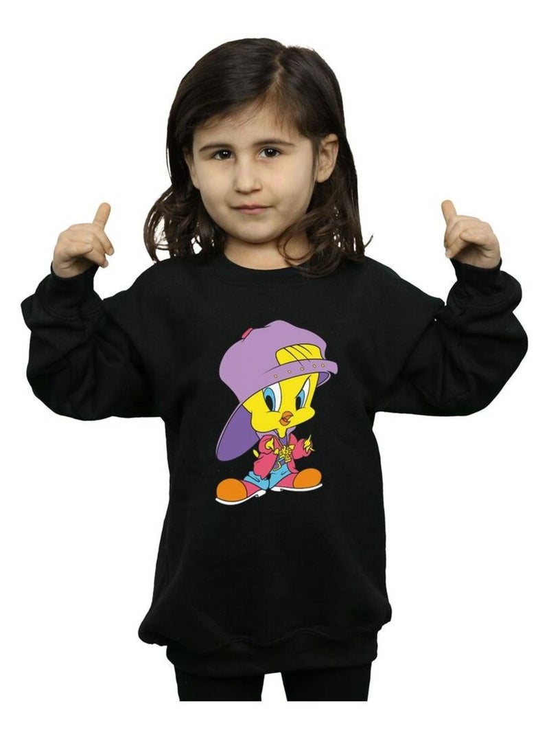 Looney Tunes - Sweat TWEETY PIE HIP HOP Noir - Kiabi