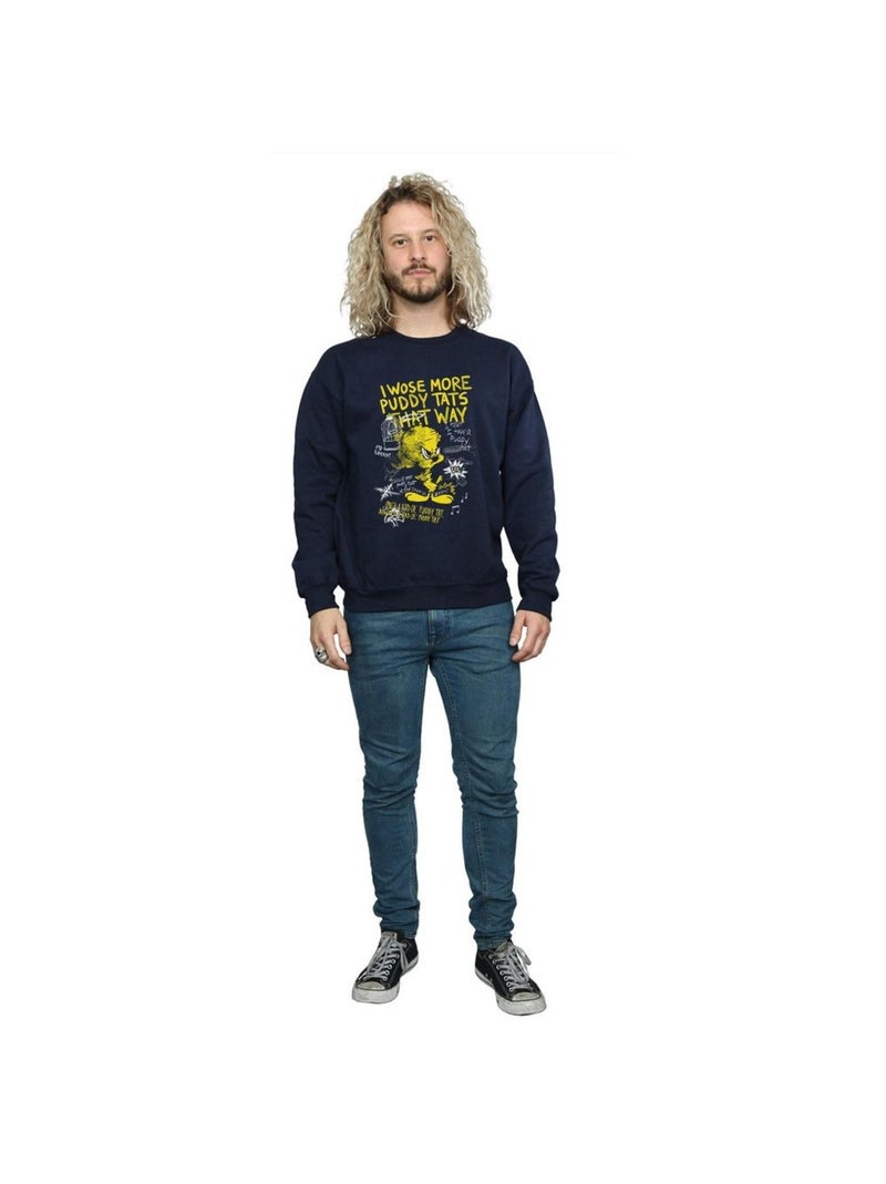 Looney Tunes - Sweat TWEETY PIE MORE PUDDY TATS Bleu marine - Kiabi