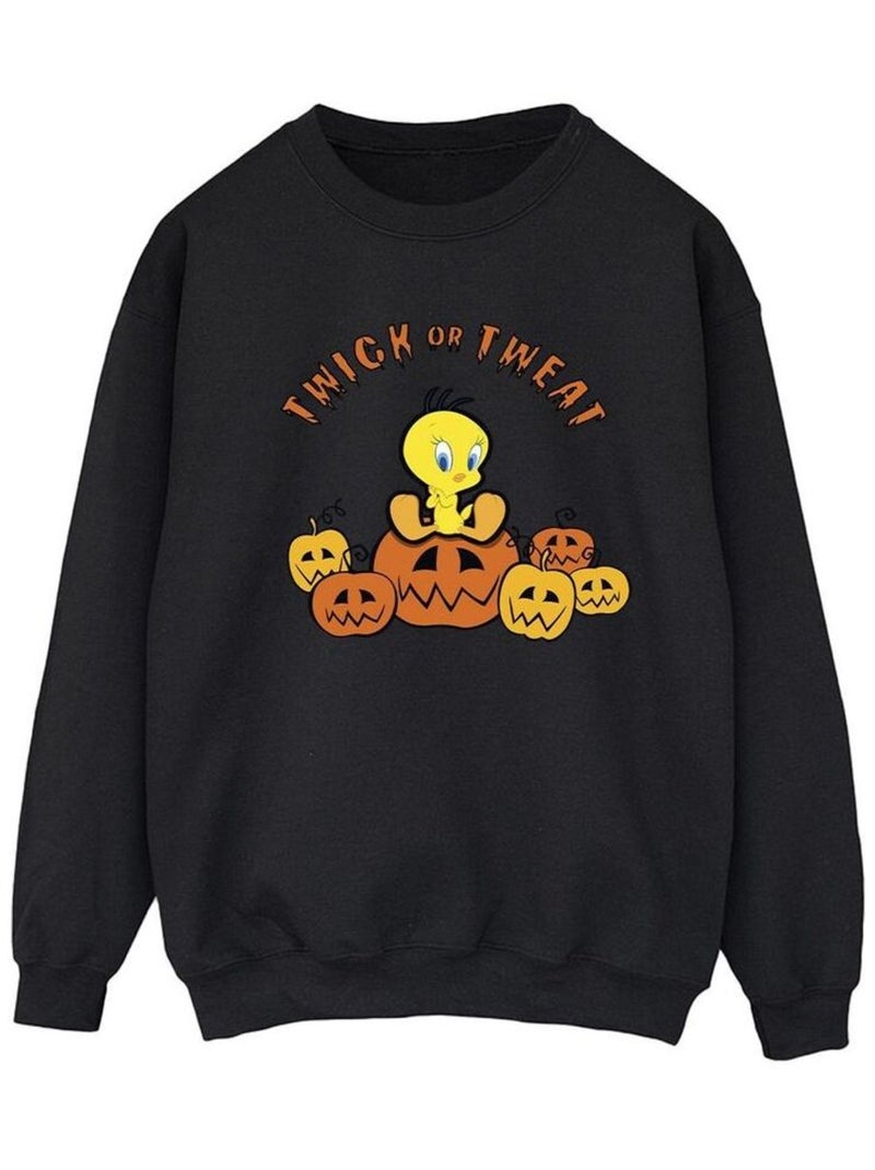 Looney Tunes - Sweat TWICK OR TWEAT Noir - Kiabi