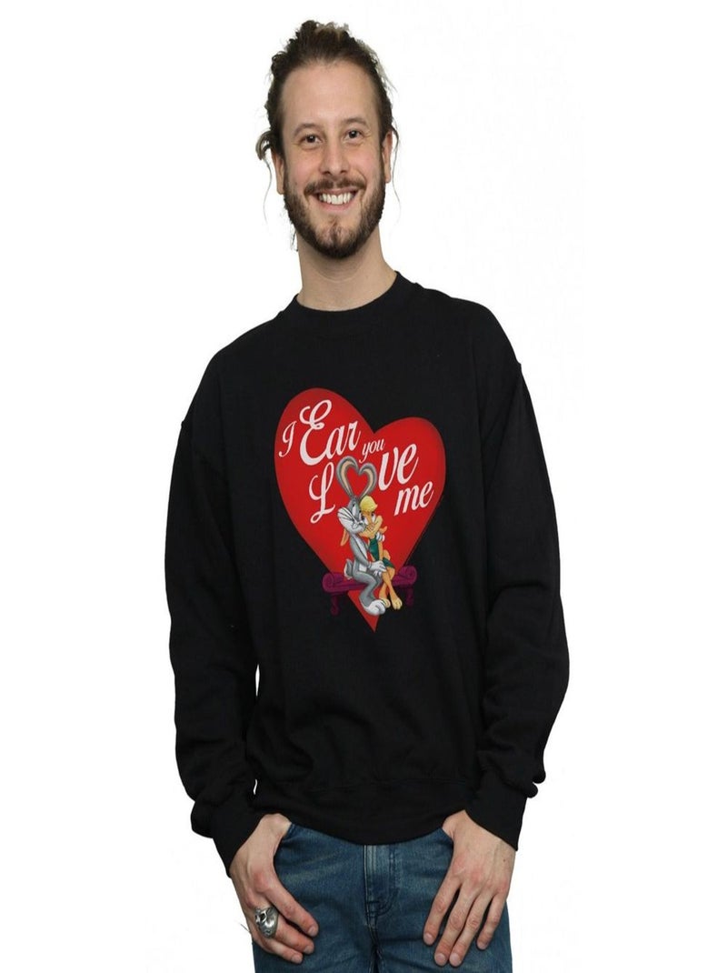 Looney Tunes - Sweat VALENTINE'S DAY LOVE ME Noir - Kiabi