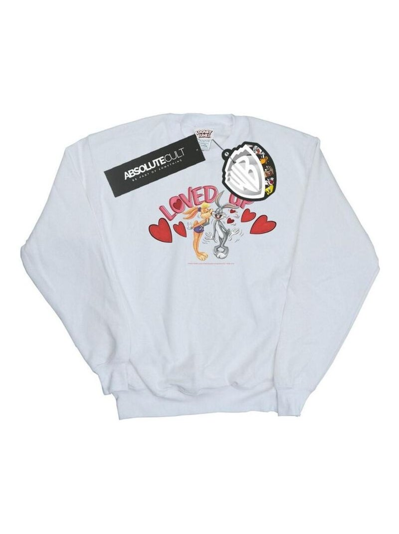 Looney Tunes - Sweat VALENTINE'S DAY LOVED UP Blanc - Kiabi