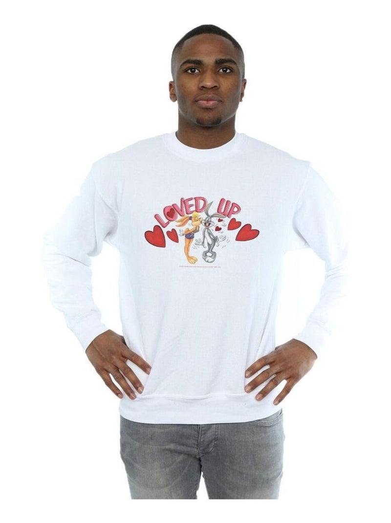 Looney Tunes - Sweat VALENTINE'S DAY LOVED UP Blanc - Kiabi