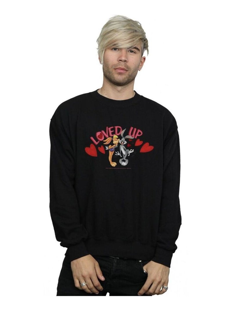 Looney Tunes - Sweat VALENTINE'S DAY LOVED UP Noir - Kiabi