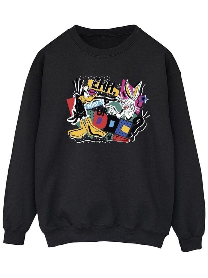 Looney Tunes - Sweat WHAT'S UP DOC Noir - Kiabi