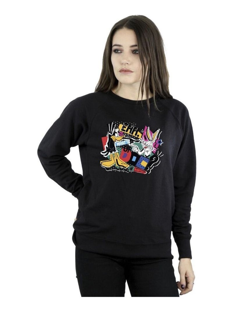 Looney Tunes - Sweat WHAT'S UP DOC Noir - Kiabi