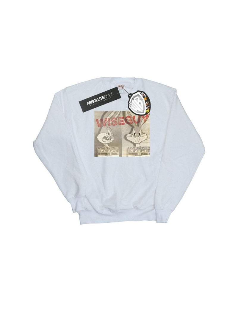Looney Tunes - Sweat WISE GUY Blanc - Kiabi