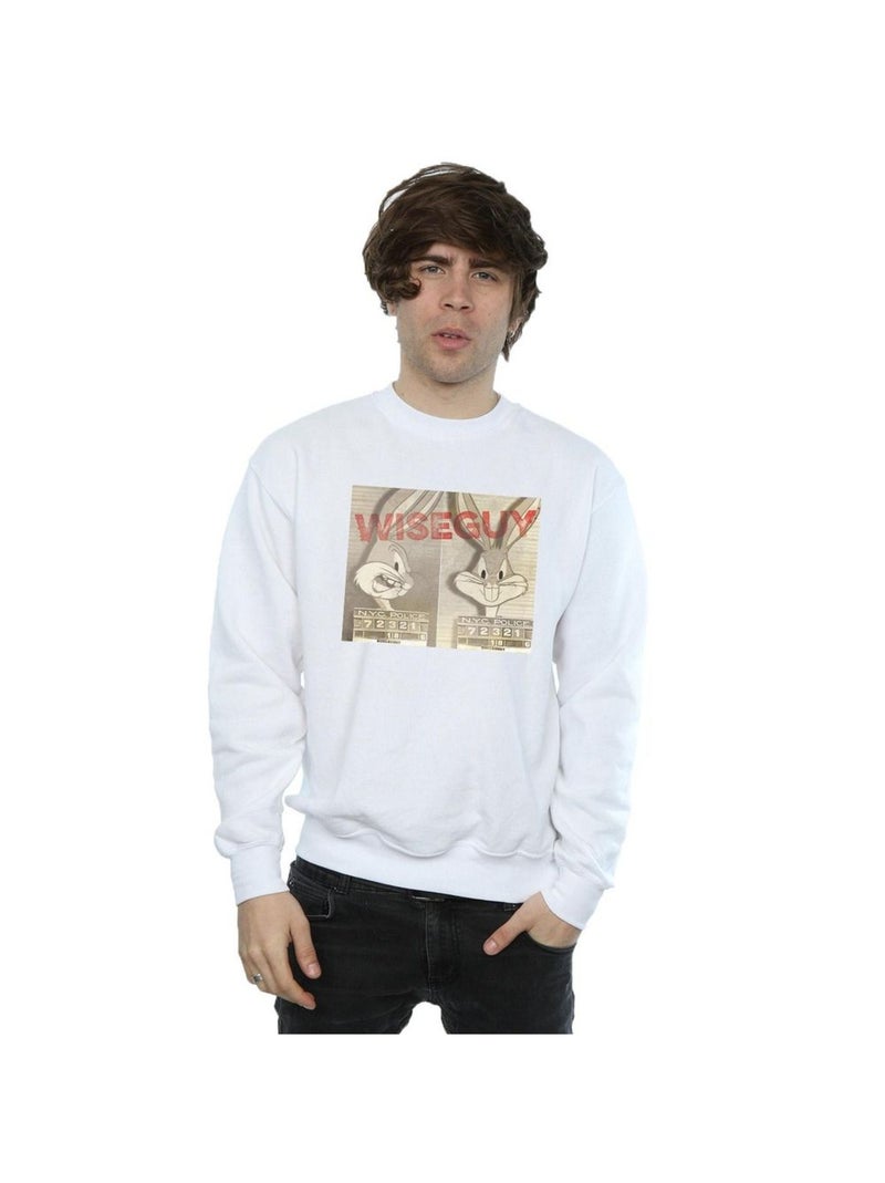 Looney Tunes - Sweat WISE GUY Blanc - Kiabi