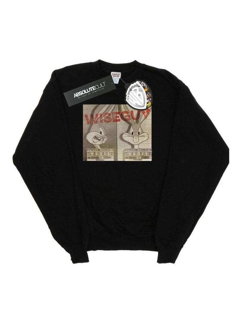 Looney Tunes - Sweat WISE GUY Noir - Kiabi