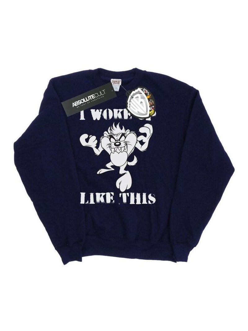 Looney Tunes - Sweat WOKE UP LIKE THIS Bleu marine - Kiabi