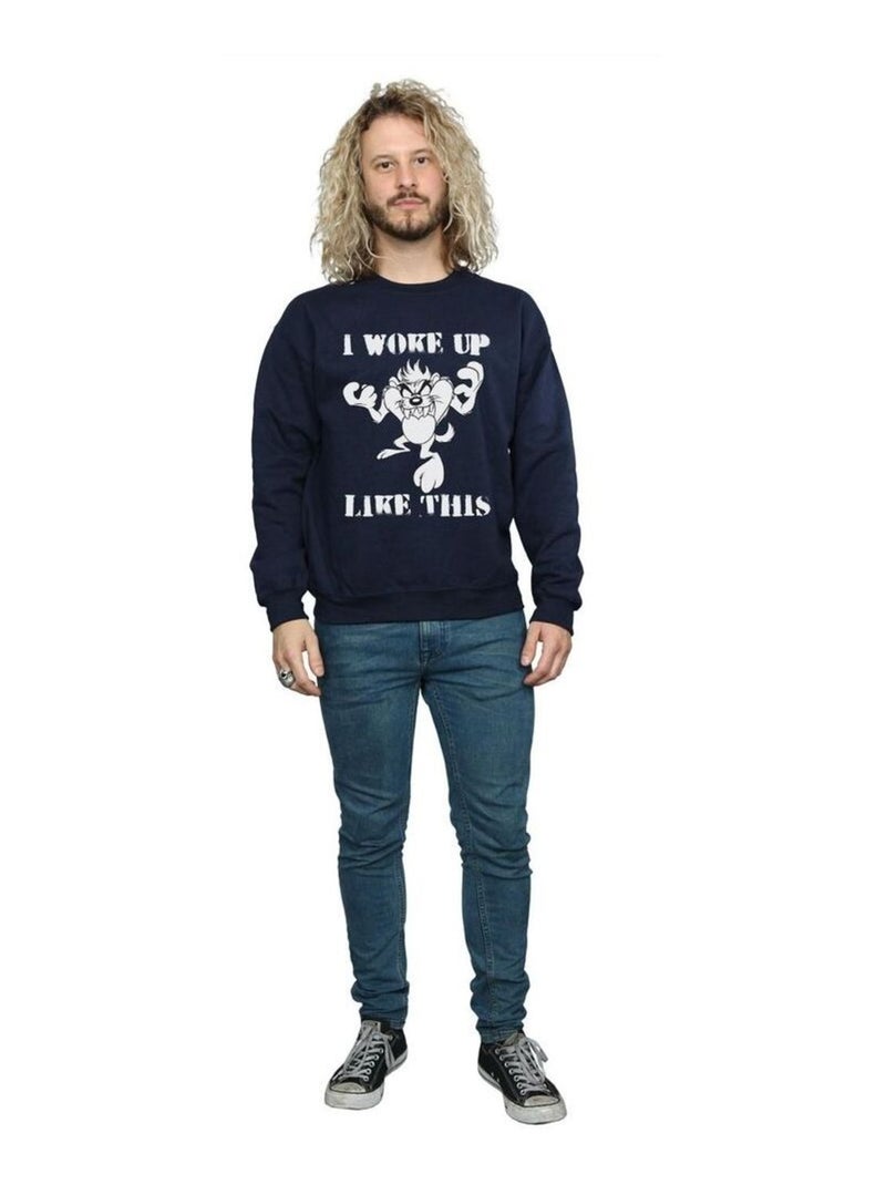 Looney Tunes - Sweat WOKE UP LIKE THIS Bleu marine - Kiabi