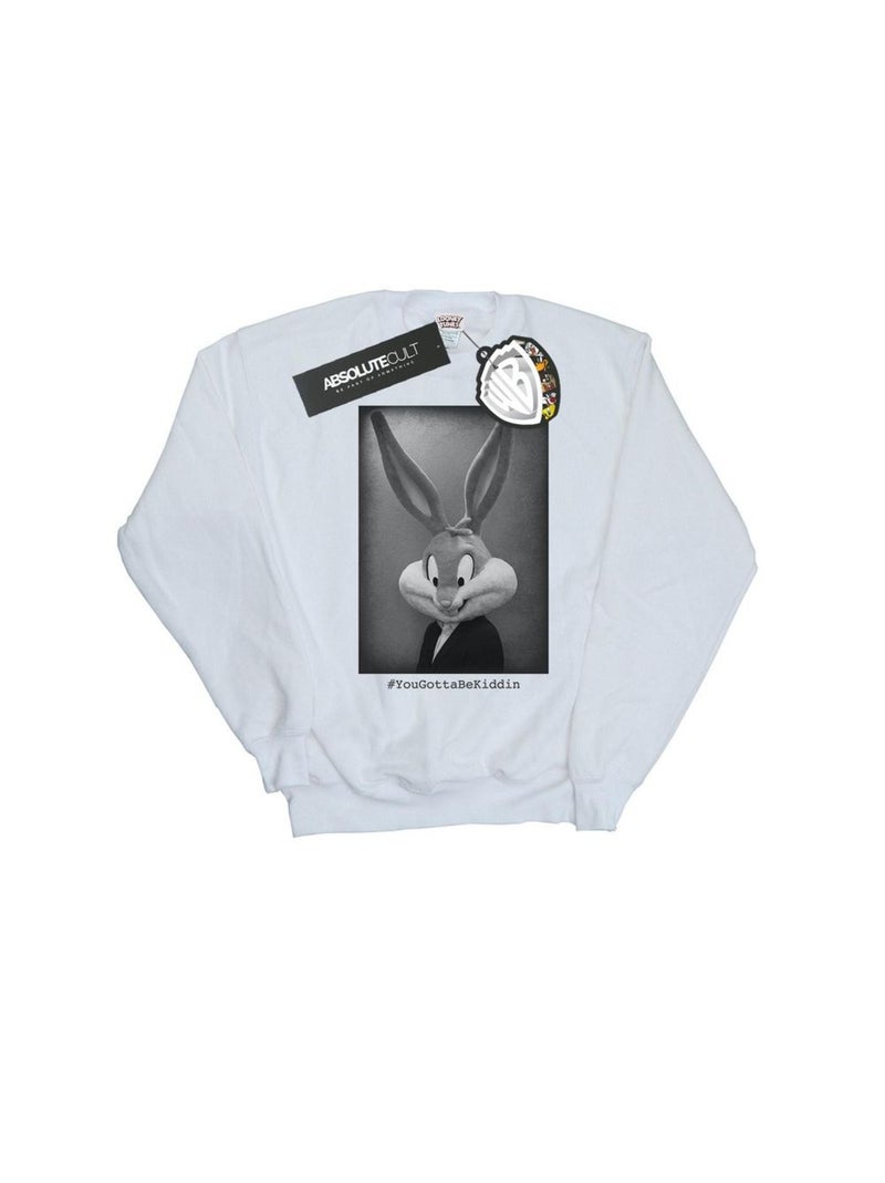 Looney Tunes - Sweat YOUGOTTABEKIDDIN Blanc - Kiabi