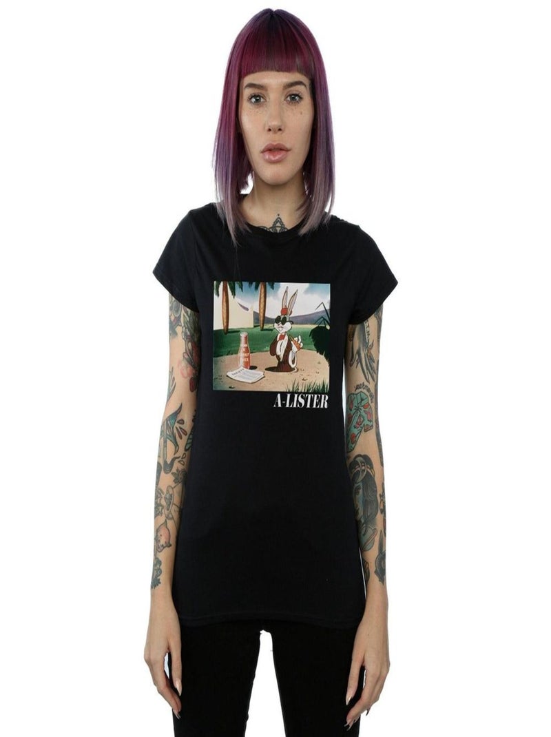Looney Tunes - T-shirt A-LISTER Noir - Kiabi