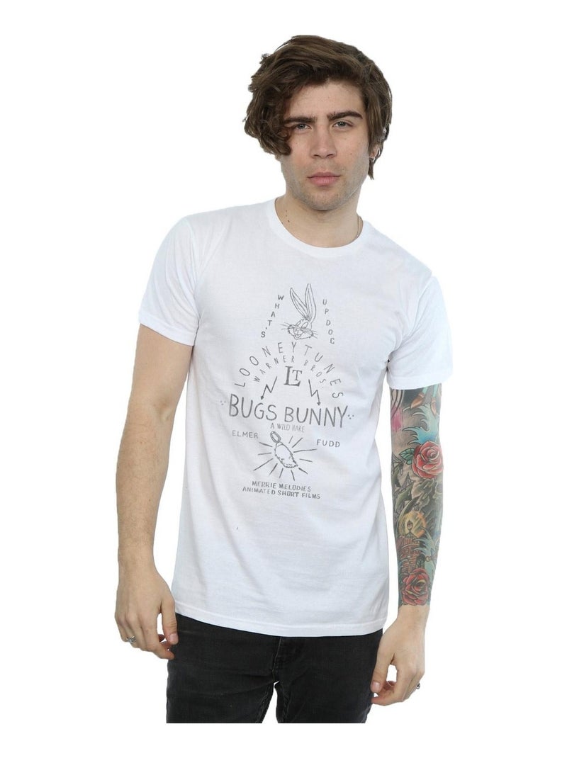 Looney Tunes - T-shirt A WILD HARE Blanc - Kiabi
