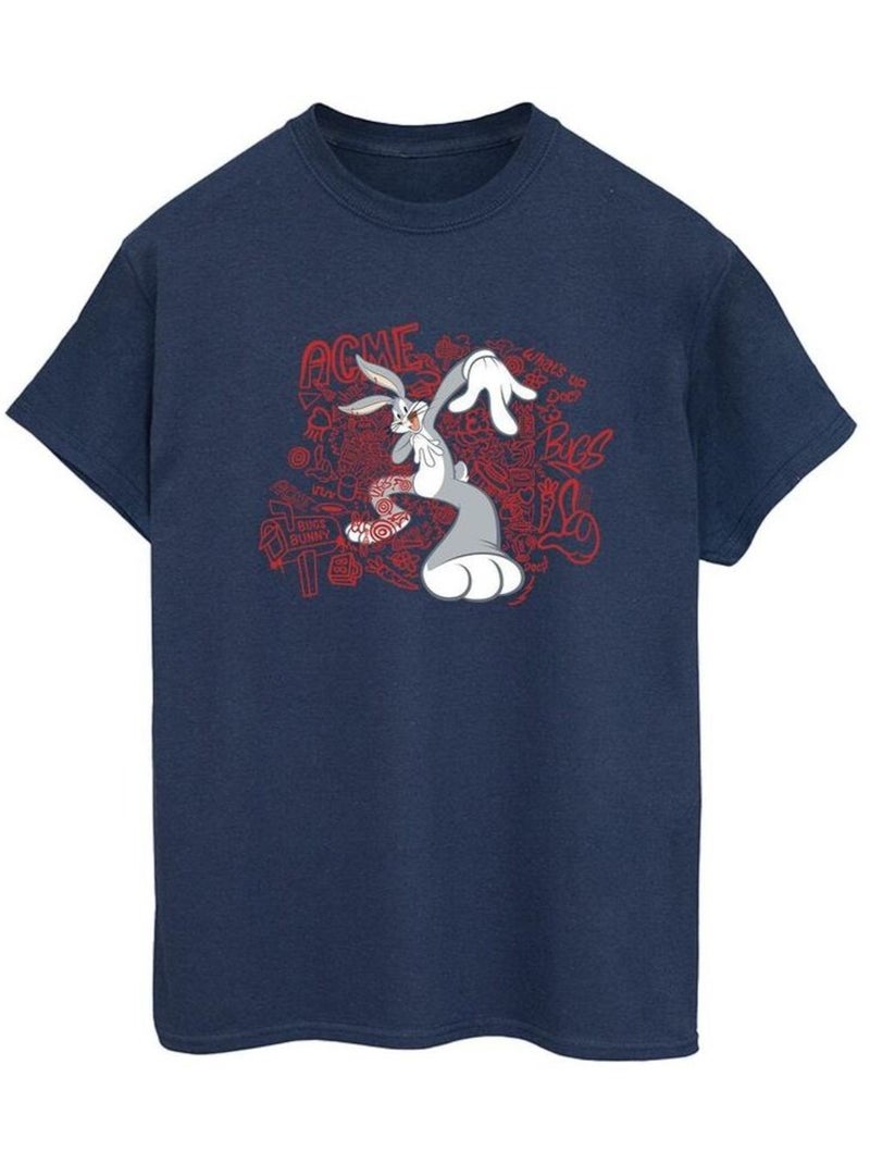 Looney Tunes - T-shirt ACME Bleu marine - Kiabi