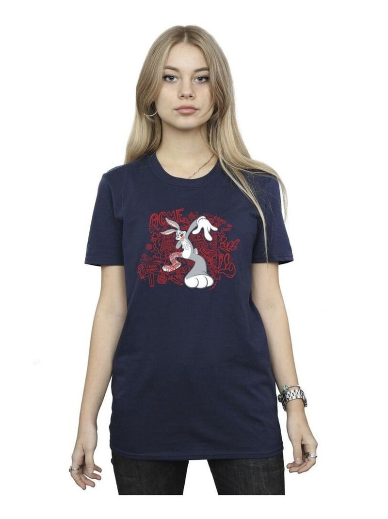 Looney Tunes - T-shirt ACME Bleu marine - Kiabi