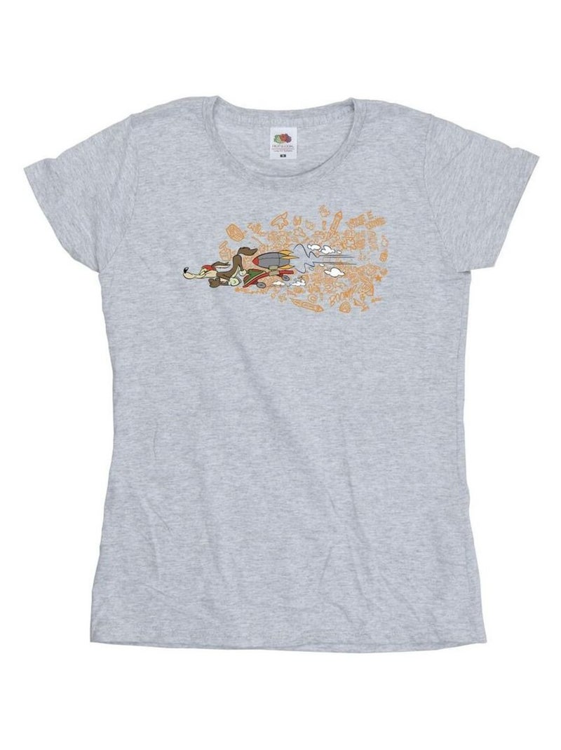 Looney Tunes - T-shirt ACME Gris chiné - Kiabi