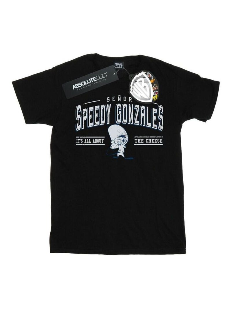 Looney Tunes - T-shirt ALL ABOUT CHEESE Noir - Kiabi