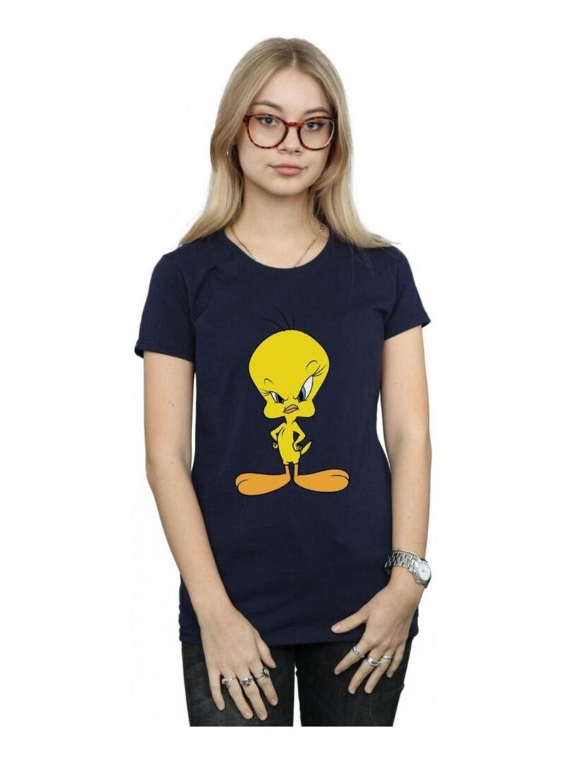 Looney Tunes - T-shirt ANGRY Bleu marine - Kiabi